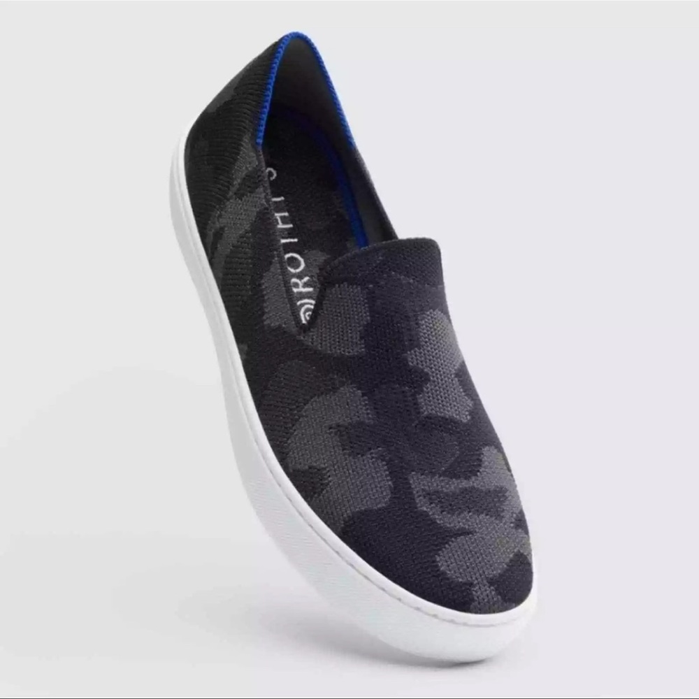 Rothy’s Women’s Slip On Sneaker- Black Camo - Picture 3 of 11
